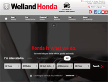 Tablet Screenshot of hondawelland.ca